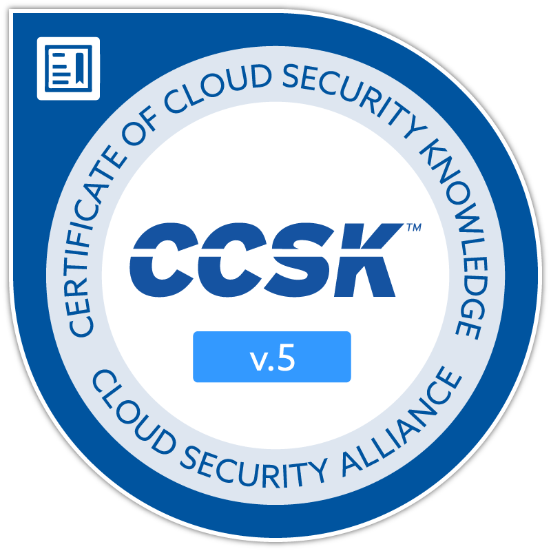 Certificate of Cloud Security Knowledge v.5 (CCSK)